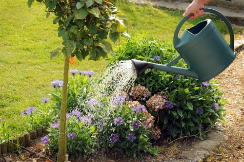 Modern hard landscaping finishes for a Brompton outdoor space